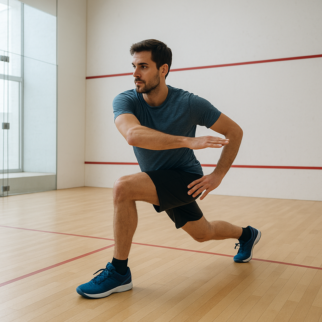 échauffement squash
