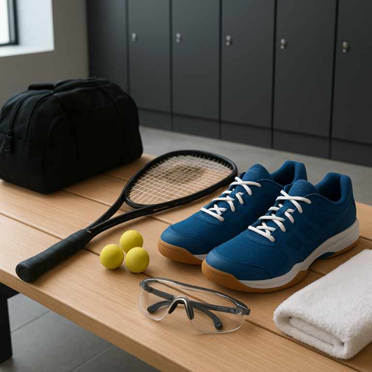 Équipement squash débutant : la checklist complète pour bien s’équiper