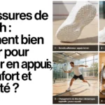 collage chaussures squash explications appuis