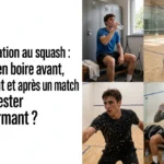collage texte hydratation squash joueur