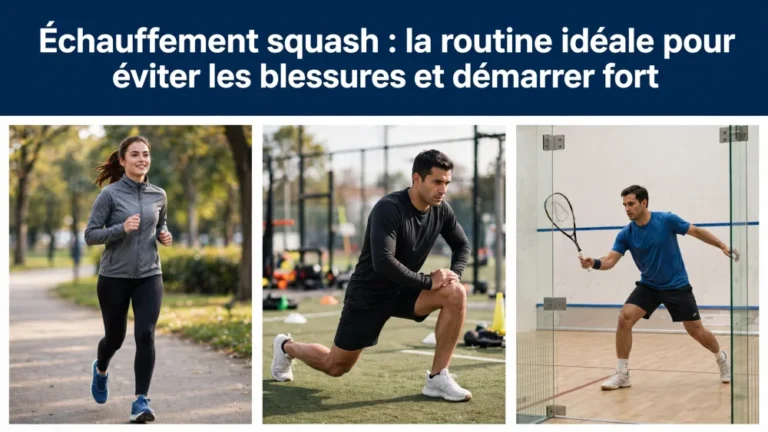 Échauffement squash : la routine idéale pour éviter les blessures et démarrer fort